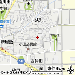 愛知県一宮市千秋町小山南屋敷750-1周辺の地図