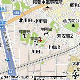 愛知県一宮市大和町苅安賀北川田1142周辺の地図