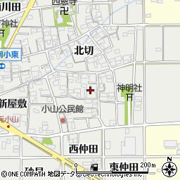 愛知県一宮市千秋町小山南屋敷747周辺の地図