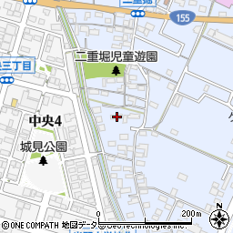 愛知県小牧市二重堀1659周辺の地図