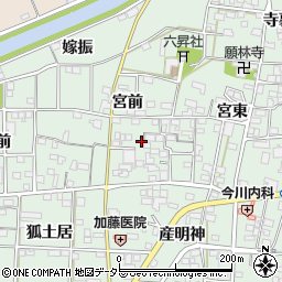 愛知県一宮市萩原町朝宮宮前1189周辺の地図