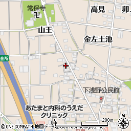 愛知県一宮市浅野山王68周辺の地図