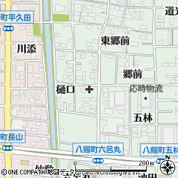 愛知県岩倉市八剱町西郷前周辺の地図