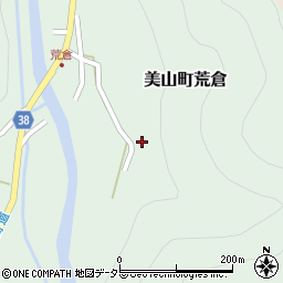 京都府南丹市美山町荒倉河原周辺の地図