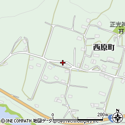 京都府綾部市西原町西野々周辺の地図