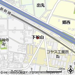 愛知県一宮市蓮池（下松山）周辺の地図