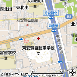 愛知県一宮市大和町苅安賀火口上周辺の地図