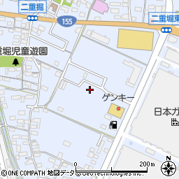愛知県小牧市二重堀周辺の地図
