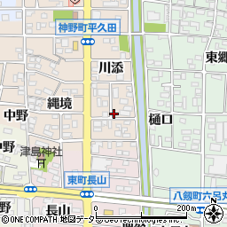 愛知県岩倉市神野町川添周辺の地図