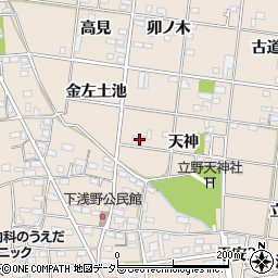 愛知県一宮市浅野天神51周辺の地図