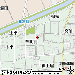 愛知県一宮市萩原町朝宮神明前17周辺の地図