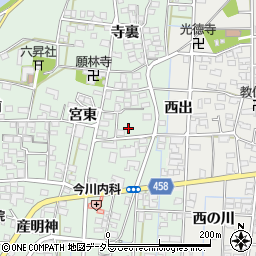 愛知県一宮市萩原町朝宮宮東1080周辺の地図