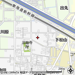 愛知県一宮市祐久屋敷裏周辺の地図