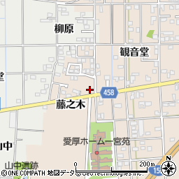 愛知県一宮市大和町苅安賀観音堂128周辺の地図