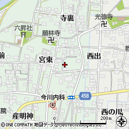 愛知県一宮市萩原町朝宮宮東1111周辺の地図