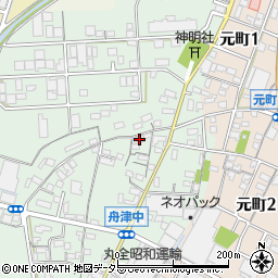 愛知県小牧市舟津445周辺の地図