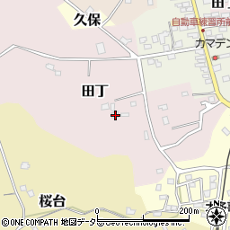 千葉県夷隅郡大多喜町田丁57周辺の地図