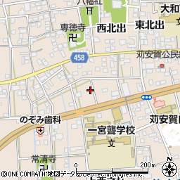 愛知県一宮市大和町苅安賀上西之杁23周辺の地図