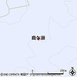 滋賀県高島市鹿ケ瀬周辺の地図