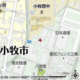 愛知県小牧市舟津966周辺の地図