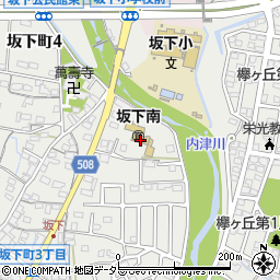 春日井市役所　坂下南保育園周辺の地図