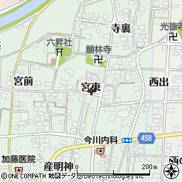 愛知県一宮市萩原町朝宮宮東1131周辺の地図