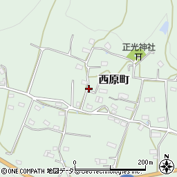 京都府綾部市西原町（中地）周辺の地図