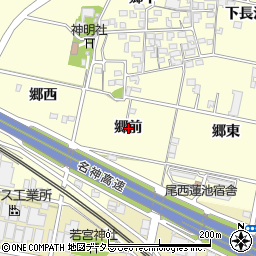 愛知県一宮市蓮池郷前周辺の地図