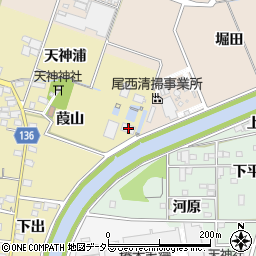 愛知県一宮市西萩原葭山15周辺の地図