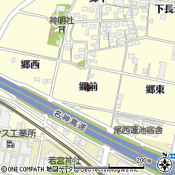 愛知県一宮市蓮池（郷前）周辺の地図