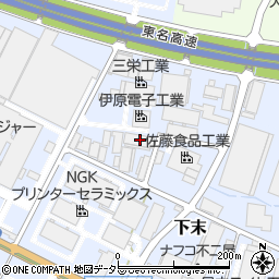 愛知県小牧市下末507周辺の地図