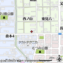 愛知県一宮市馬見塚西ノ山66周辺の地図