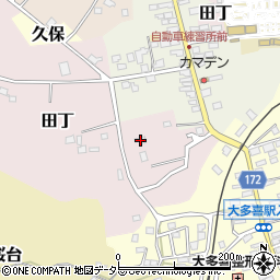 千葉県夷隅郡大多喜町田丁38周辺の地図