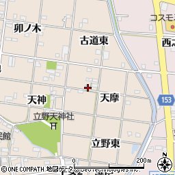 愛知県一宮市浅野天摩周辺の地図