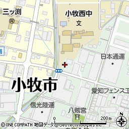 愛知県小牧市舟津968周辺の地図