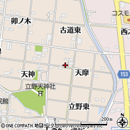 愛知県一宮市浅野（天摩）周辺の地図