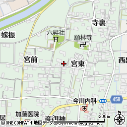 愛知県一宮市萩原町朝宮宮東1162周辺の地図