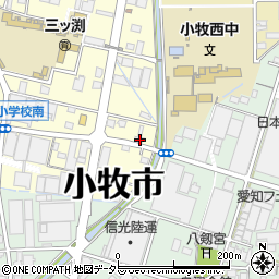 愛知県小牧市三ツ渕1592周辺の地図