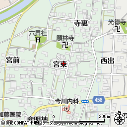 愛知県一宮市萩原町朝宮宮東1128周辺の地図