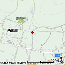 京都府綾部市西原町（荒田）周辺の地図