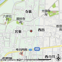愛知県一宮市萩原町朝宮宮東1107周辺の地図
