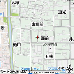 愛知県岩倉市八剱町郷前周辺の地図