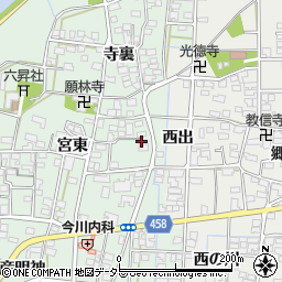 愛知県一宮市萩原町朝宮宮東1104周辺の地図