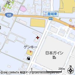 愛知県小牧市二重堀1058周辺の地図