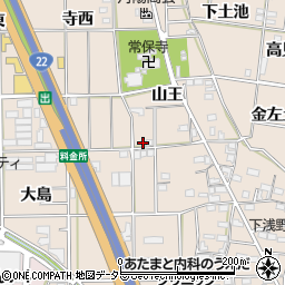愛知県一宮市浅野山王22-2周辺の地図