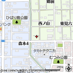 愛知県一宮市馬見塚西ノ山24周辺の地図