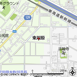 愛知県一宮市東加賀野井東川原周辺の地図