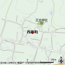 京都府綾部市西原町周辺の地図