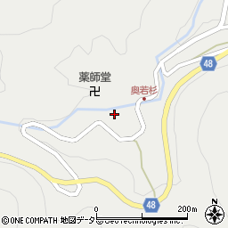 兵庫県養父市大屋町若杉734周辺の地図