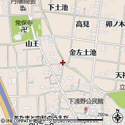 愛知県一宮市浅野山王89周辺の地図